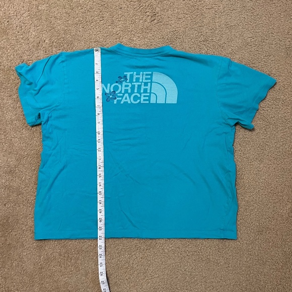 The North Face Teal Floral Design T Shirt - Picture 2 of 3